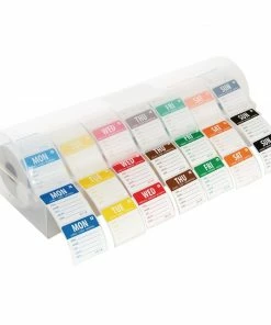 Brand new ⭐ Vogue Removable Colour Coded Food Labels With 2" Dispenser 💯 -Cleaning & Janitorial Supplies Shop s811 vogue removable day 1