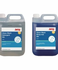 Hot Sale 🛒 Jantex Glasswasher Detergent And Rinse Aid Concentrate 5Ltr (2 Pack) 😉