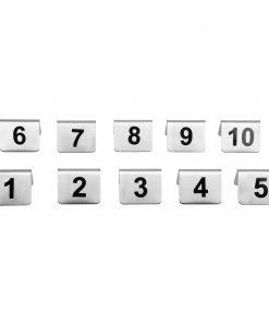 Budget โค๏ธ Olympia Stainless Steel Table Numbers 1-10 (Pack Of 10) ๐ 10 Budget โค๏ธ Olympia Stainless Steel Table Numbers 1-10 (Pack Of 10) ๐ -Cleaning & Janitorial Supplies Shop u046 new 6071
