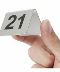Outlet 🎉 Olympia Stainless Steel Table Numbers 21-30 (Pack Of 10) 🥰 -Cleaning & Janitorial Supplies Shop u048 new 6084