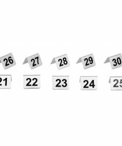 Outlet 🎉 Olympia Stainless Steel Table Numbers 21-30 (Pack Of 10) 🥰 -Cleaning & Janitorial Supplies Shop u048 new 6086
