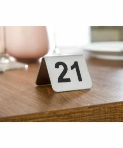 Outlet 🎉 Olympia Stainless Steel Table Numbers 21-30 (Pack Of 10) 🥰 -Cleaning & Janitorial Supplies Shop u048 new 6088