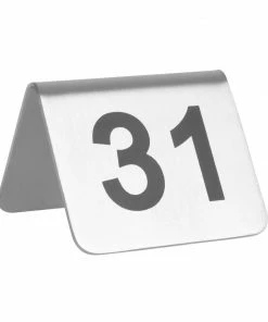 Wholesale โ Olympia Stainless Steel Table Numbers 31-40 (Pack Of 10) ๐