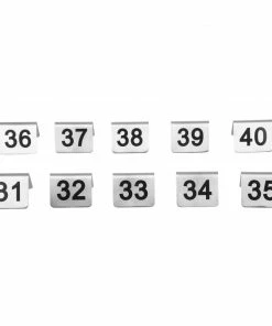 Wholesale โ Olympia Stainless Steel Table Numbers 31-40 (Pack Of 10) ๐ 10 Wholesale โ Olympia Stainless Steel Table Numbers 31-40 (Pack Of 10) ๐ -Cleaning & Janitorial Supplies Shop u049 new 6092