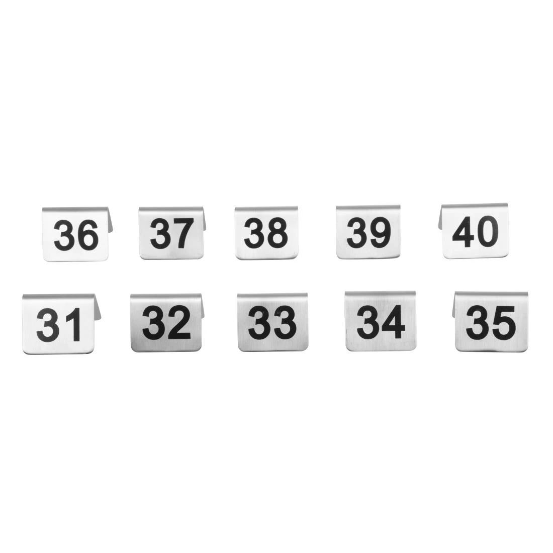 Wholesale โ Olympia Stainless Steel Table Numbers 31-40 (Pack Of 10) ๐ 4 Wholesale โ Olympia Stainless Steel Table Numbers 31-40 (Pack Of 10) ๐ - Image 4