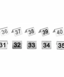 Wholesale โ Olympia Stainless Steel Table Numbers 31-40 (Pack Of 10) ๐ 11 Wholesale โ Olympia Stainless Steel Table Numbers 31-40 (Pack Of 10) ๐ -Cleaning & Janitorial Supplies Shop u049 new 6093