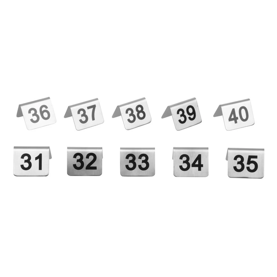 Wholesale โ Olympia Stainless Steel Table Numbers 31-40 (Pack Of 10) ๐ 5 Wholesale โ Olympia Stainless Steel Table Numbers 31-40 (Pack Of 10) ๐ - Image 5