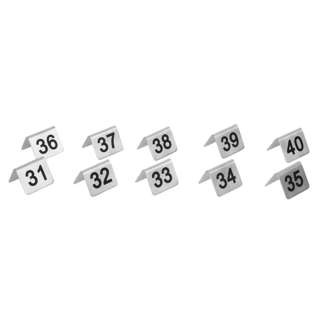 Wholesale โ Olympia Stainless Steel Table Numbers 31-40 (Pack Of 10) ๐ 6 Wholesale โ Olympia Stainless Steel Table Numbers 31-40 (Pack Of 10) ๐ - Image 6