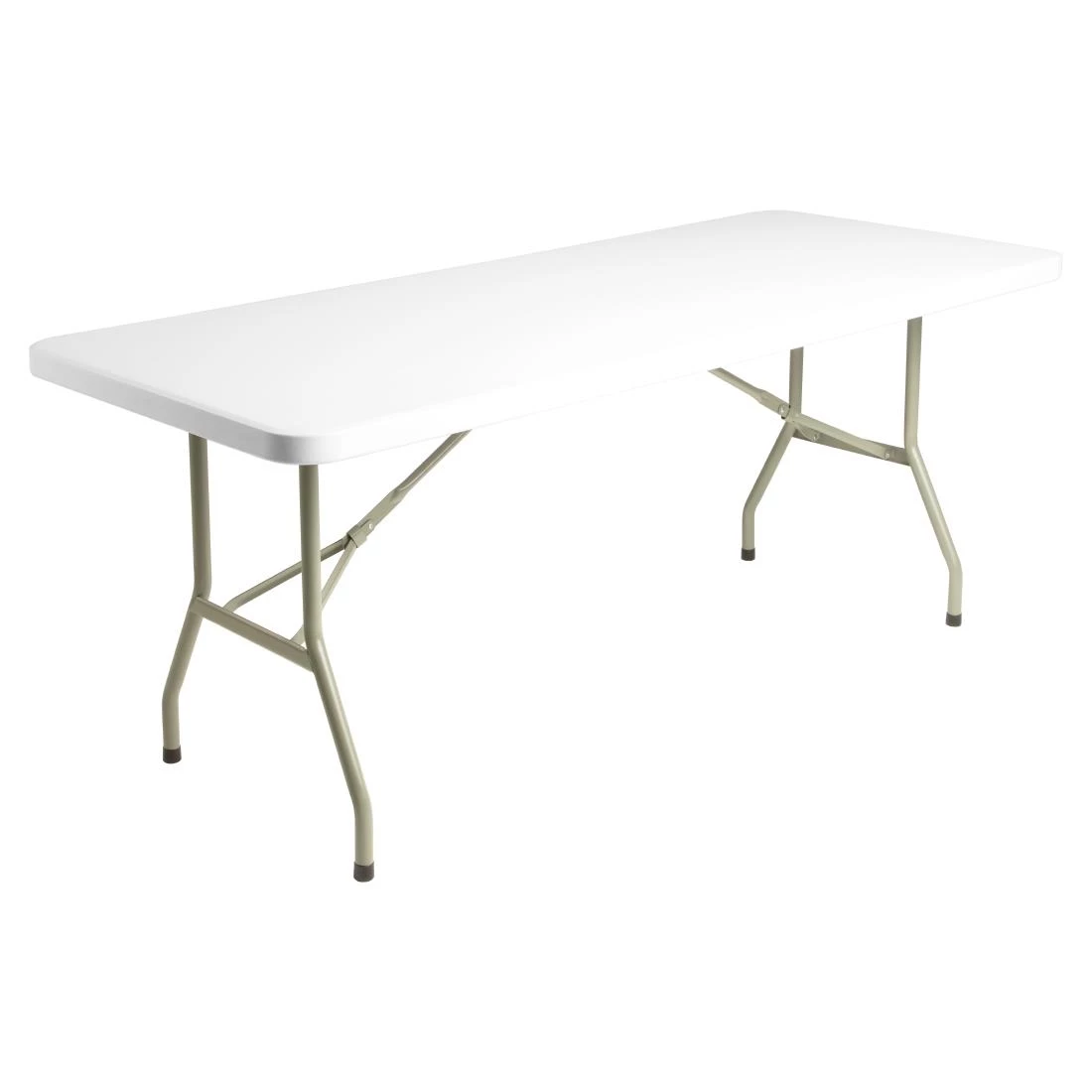 Promo 🤩 Bolero PE Rectangular Folding Table White 6ft (Single) ❤️ 2 Promo 🤩 Bolero PE Rectangular Folding Table White 6ft (Single) ❤️ - Image 2