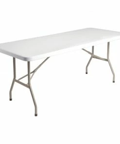 Promo 🤩 Bolero PE Rectangular Folding Table White 6ft (Single) ❤️ 15 Promo 🤩 Bolero PE Rectangular Folding Table White 6ft (Single) ❤️ -Cleaning & Janitorial Supplies Shop u579 furniture