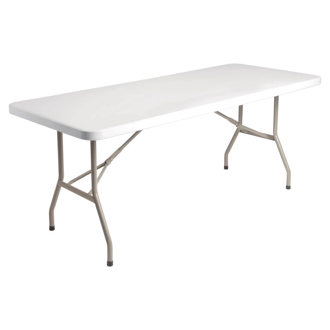 Promo 🤩 Bolero PE Rectangular Folding Table White 6ft (Single) ❤️ 7 Promo 🤩 Bolero PE Rectangular Folding Table White 6ft (Single) ❤️ - Image 7