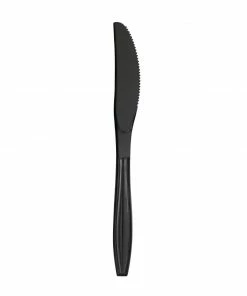 Flash Sale ⭐ Fiesta Recyclable Heavy Duty Plastic Knives Black (Pack Of 100) 🔥