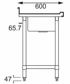 Hot Sale 🧨 Vogue Double Sink Left Hand Drainer 🤩 -Cleaning & Janitorial Supplies Shop u901 dim2