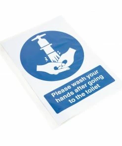 Budget 👍 Vogue Toilet Wash Hands Sign 🥰 -Cleaning & Janitorial Supplies Shop w188 angleinpackaging