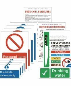 Flash Sale ⌛ Vogue Food Preparation Sign Pack ⌛ 5 Flash Sale ⌛ Vogue Food Preparation Sign Pack ⌛ -Cleaning & Janitorial Supplies Shop w192 signs pack