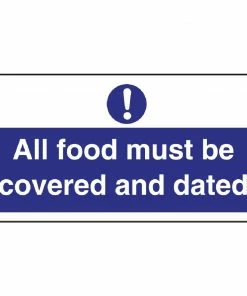 Best Pirce ❤️ Vogue Food Covered And Dated Sign ⭐ 7 Best Pirce ❤️ Vogue Food Covered And Dated Sign ⭐ -Cleaning & Janitorial Supplies Shop w193 sign large