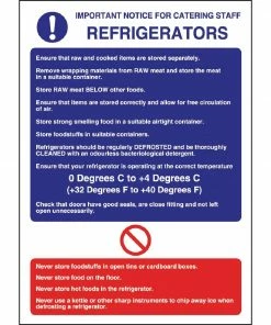 Outlet 🔔 Vogue Refrigerator Guidelines Sign 💯 7 Outlet 🔔 Vogue Refrigerator Guidelines Sign 💯 -Cleaning & Janitorial Supplies Shop w196 sign large