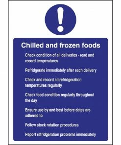 Best Sale 💯 Vogue Chilled And Frozen Foods Sign 🌟