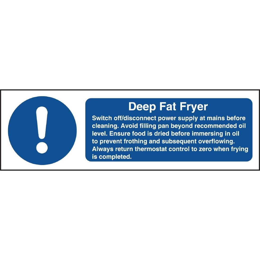 Discount ๐คฉ Vogue Deep Fat Fryer Safety Sign ๐ 3 Discount ๐คฉ Vogue Deep Fat Fryer Safety Sign ๐ - Image 3