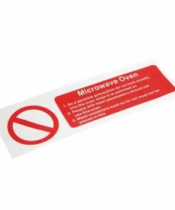 Buy ๐ฏ Vogue Microwave Oven Safety Sign ๐
