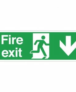 Best deal ✨ Vogue Fire Exit Sign Arrow Down ❤️
