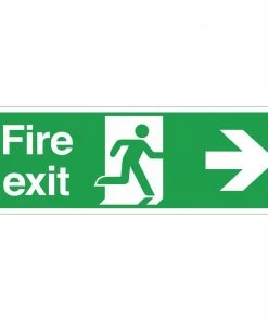 Cheap 🎉 Vogue Fire Exit Sign Arrow Right ⌛