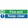 Best deal 🧨 Vogue Fire Exit Keep Clear Sign ✨