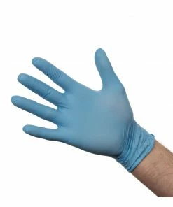 Best Pirce 🎉 Non Branded Powder-Free Nitrile Gloves Blue (Pack Of 100) 👍