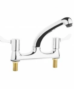 Best Pirce 🌟 Vogue Twin Mixer Lever Deck Tap 😉