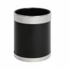Best reviews of 😀 Bolero Black Waste Paper Bin With Silver Rim 🔔