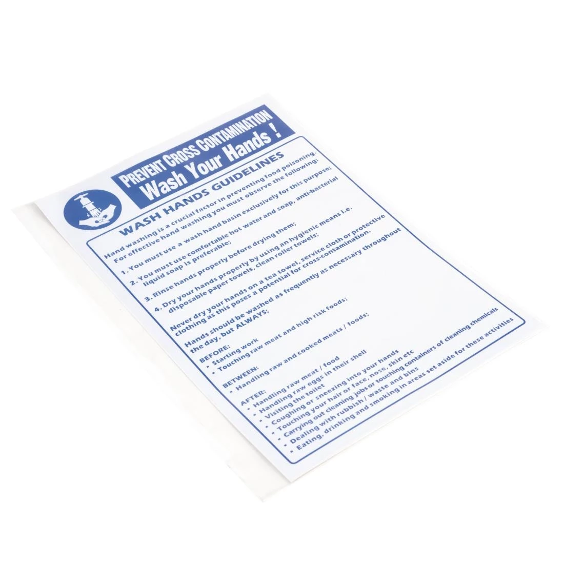 Buy ๐ฏ Vogue Prevent Cross Contamination Wash Hands Sign ๐ 4 Buy ๐ฏ Vogue Prevent Cross Contamination Wash Hands Sign ๐ - Image 4