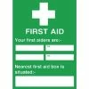 New 🧨 Vogue First Aiders Nearest First Aid Box Sign ⭐